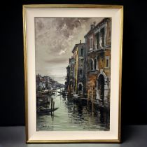 Canaro (20th Century), Venetian scene Signed Oil on canvas 89 x 58.5cm; 35 x 23in