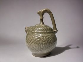 A CHINESE YAOZHOU CELADON POT. Celadon glazed. Cadogan for so called 'mystery teapot'. In the