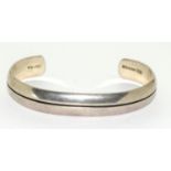 925 silver solid cuff bangle