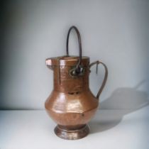 18TH/19TH CENTURY FRENCH COPPER COQUEMAR. HEIGHT - 26CM