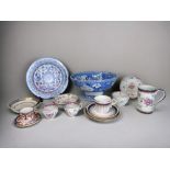 A COLLECTION OF GEORGIAN & LATER CERAMICS. Including Wedgwood pearlware, Mintons Semi china '