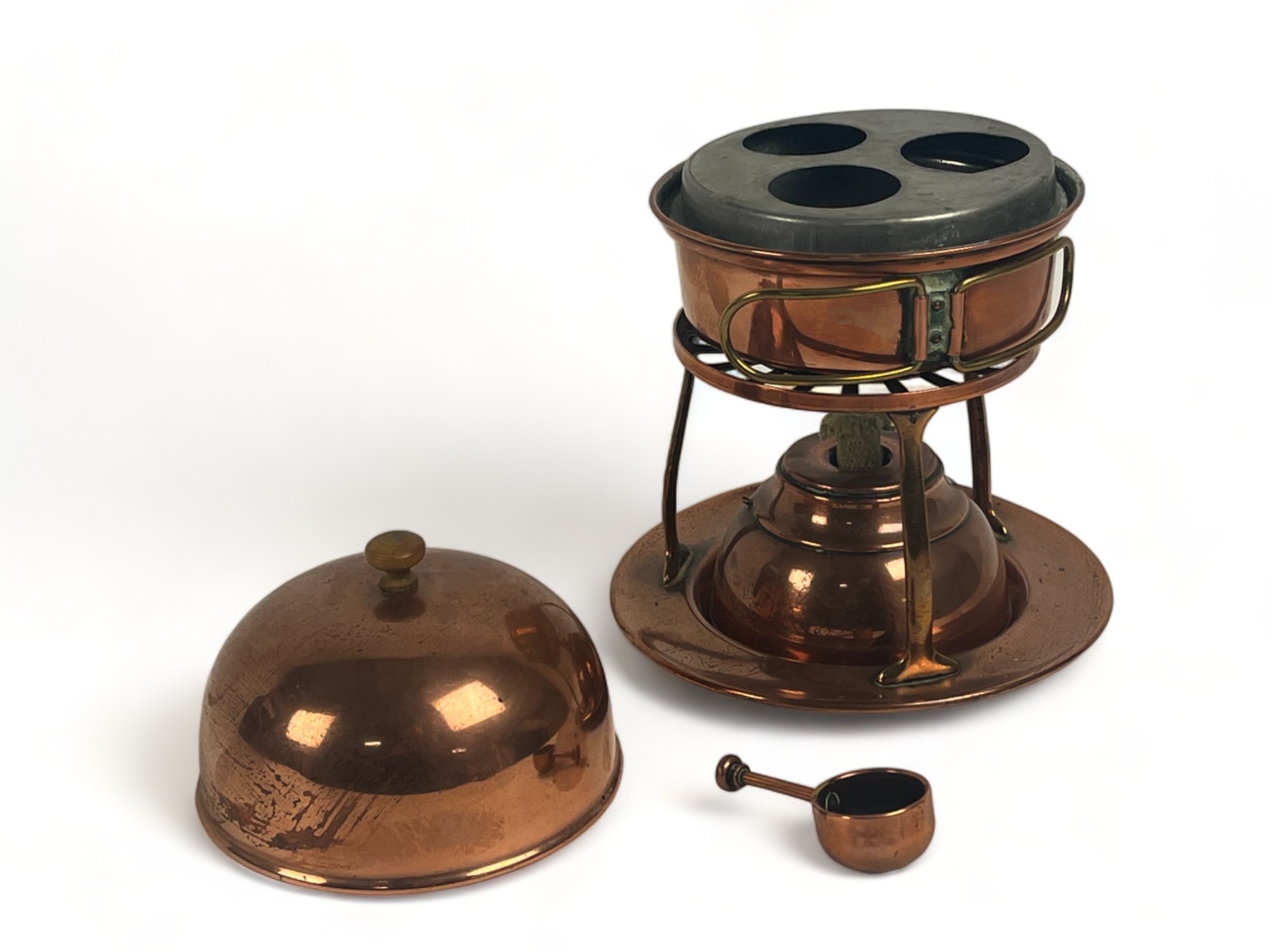 An Arts & Crafts copper Egg coddler. By W.A.S Benson, London. - Image 3 of 5