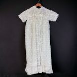 Antique Satin & lace Christening gown. Late Victorian / Edwardian?