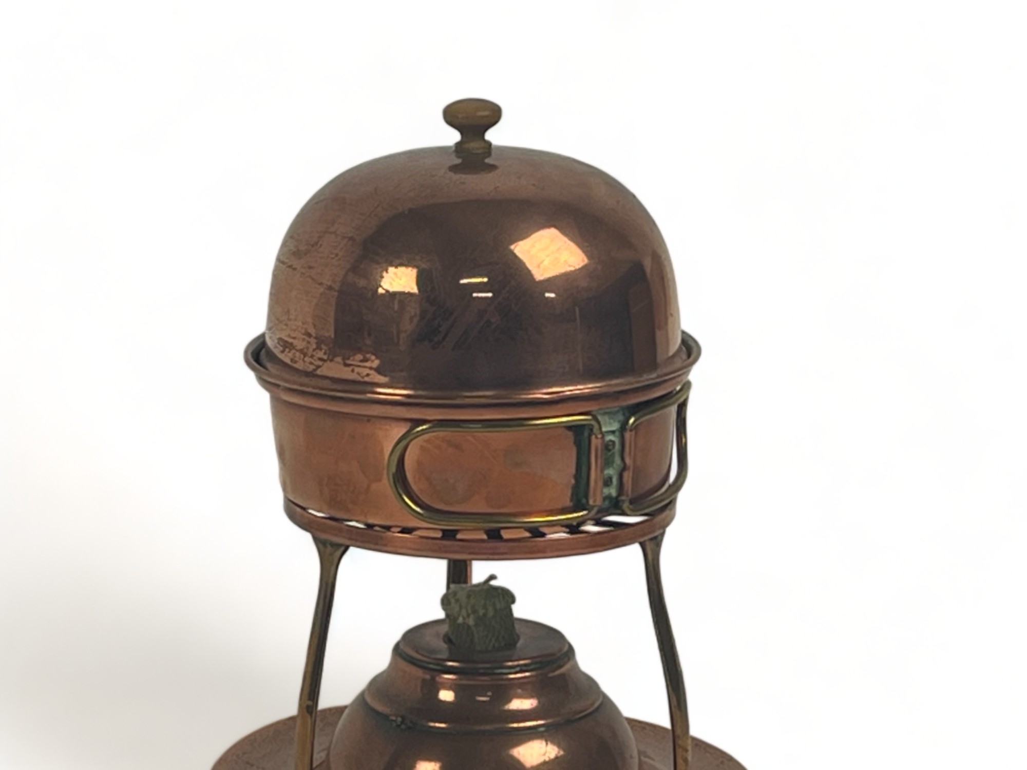 An Arts & Crafts copper Egg coddler. By W.A.S Benson, London. - Image 2 of 5