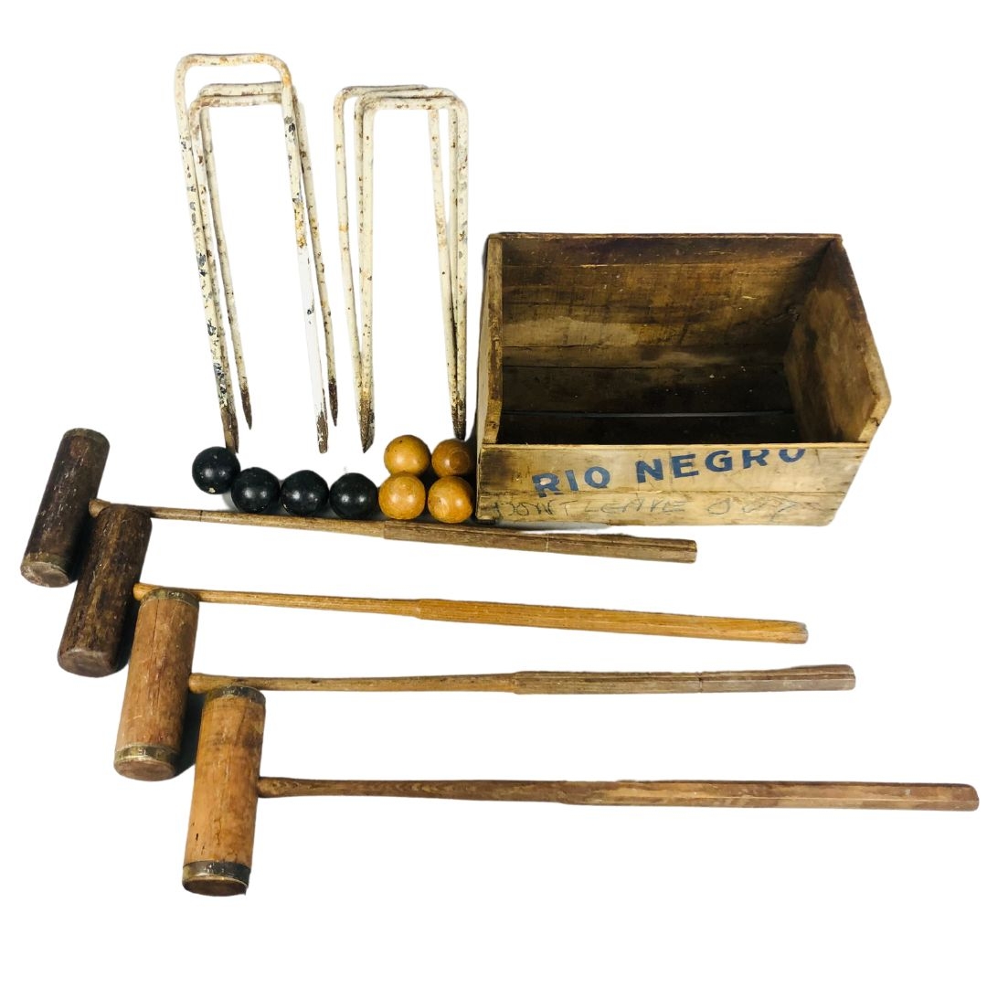 Antique Slazenger Lawn Croquet Set  - Image 2 of 3