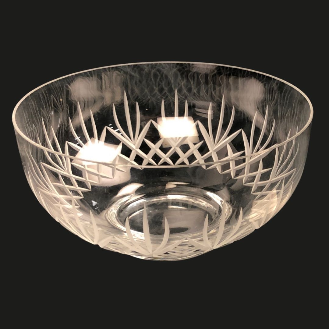 Large Dartington Crystal Glass Bowl  - Image 3 of 3