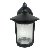 Lantern Wall Light with Textured Glass. Approx. 22cm High. New with box.