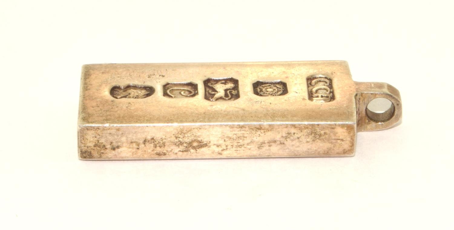 925 silver fully hallmarked ingot 30g  - Image 3 of 3