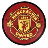 Cast metal Manchester United FC plaque ref 97 