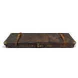 Armstrong & Co leather Gun case. With fitted interior. 83 x 23 x 8cm