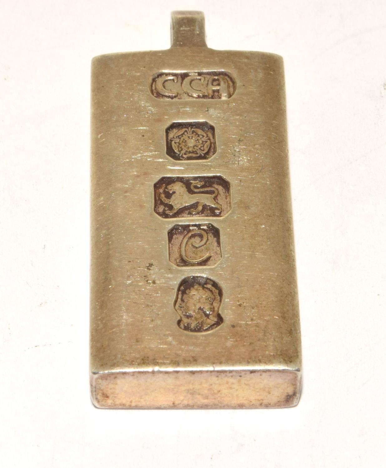 925 silver fully hallmarked ingot 30g 