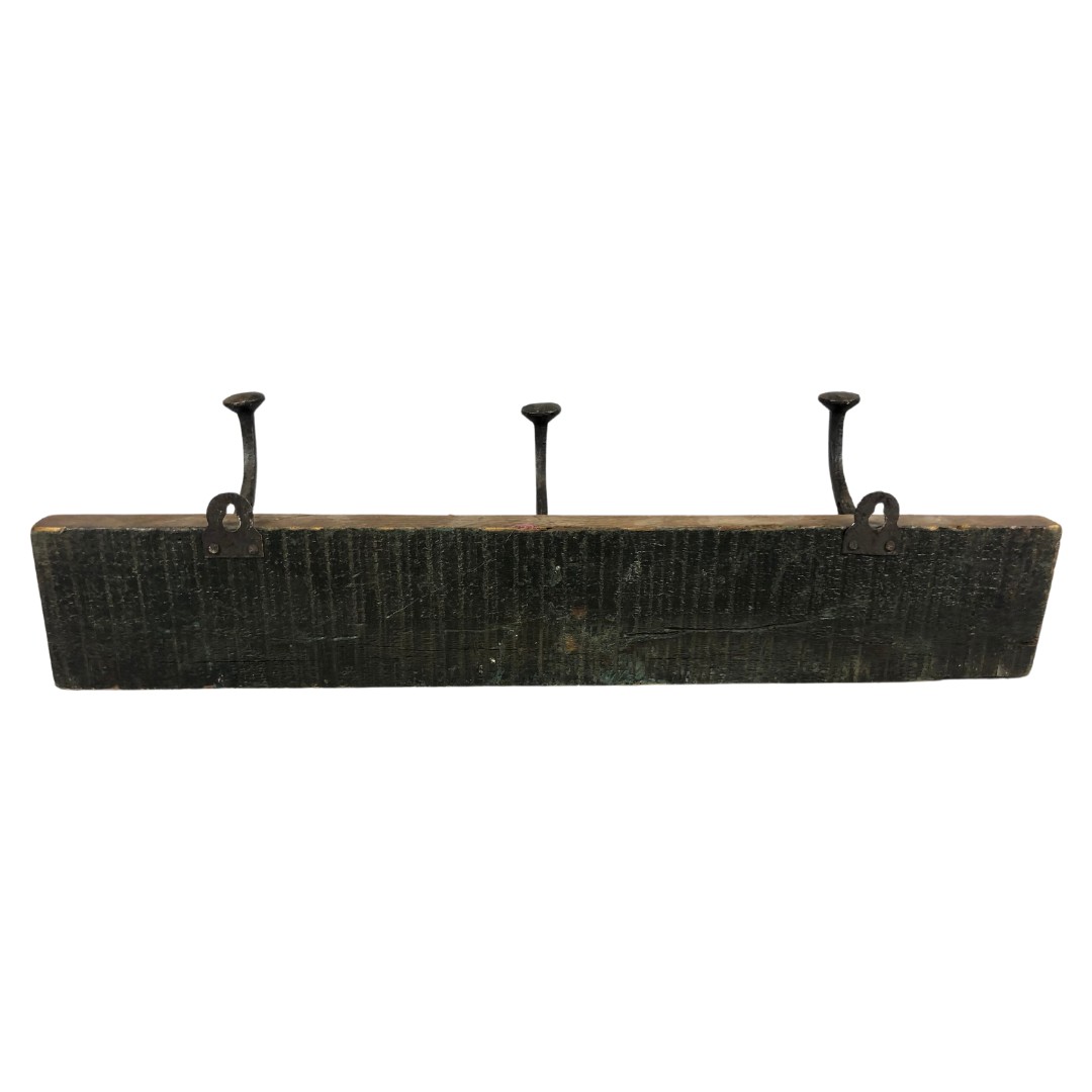 Wooden coat rack with 3 hooks ref 51  - Image 2 of 3