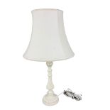 large Plaster Table Lamp with Shade height 60cm 