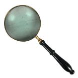 Silver plated 6" magnifying glass ref 66 