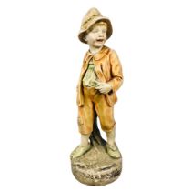 Vintage Plaster Statuette painted approx 56cm tall