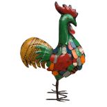 Recycled metal tin plate model, of a Cockerel ref 59 