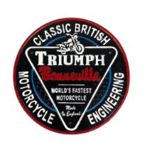 Large cast metal Triumph Bonneville sign ref 126
