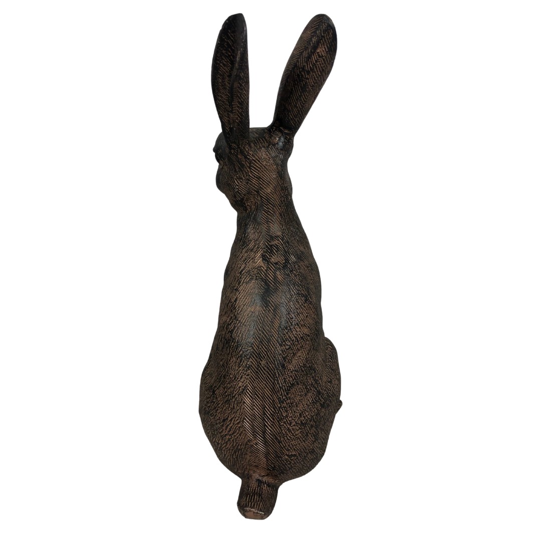 Metal statue of a Hare ref 42  - Image 4 of 4