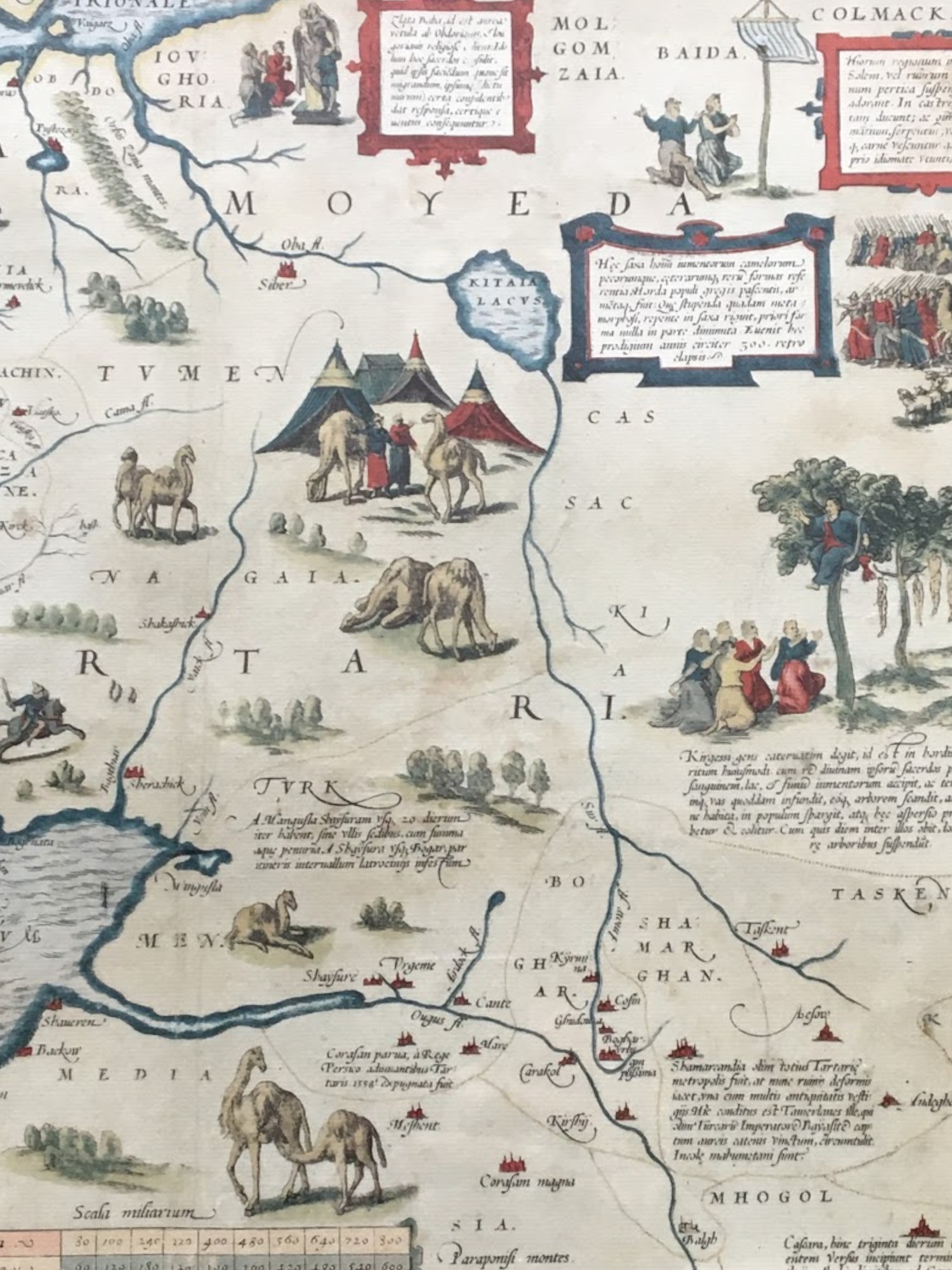 19th Century Print of a 16th Century Map of Tartari and surrounding areas.  Height 35cm (Image) Widt - Image 3 of 3