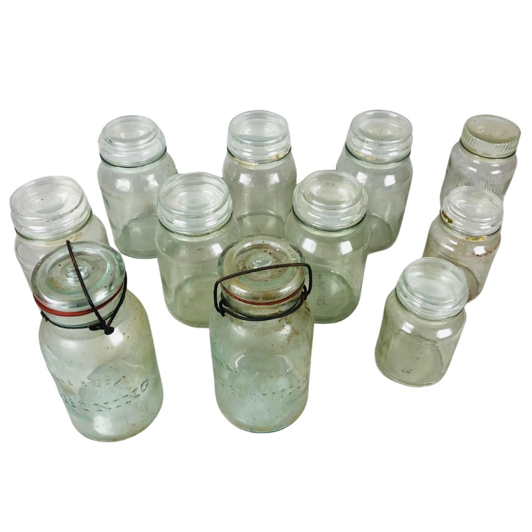 Collection of Glass Storage Jars 