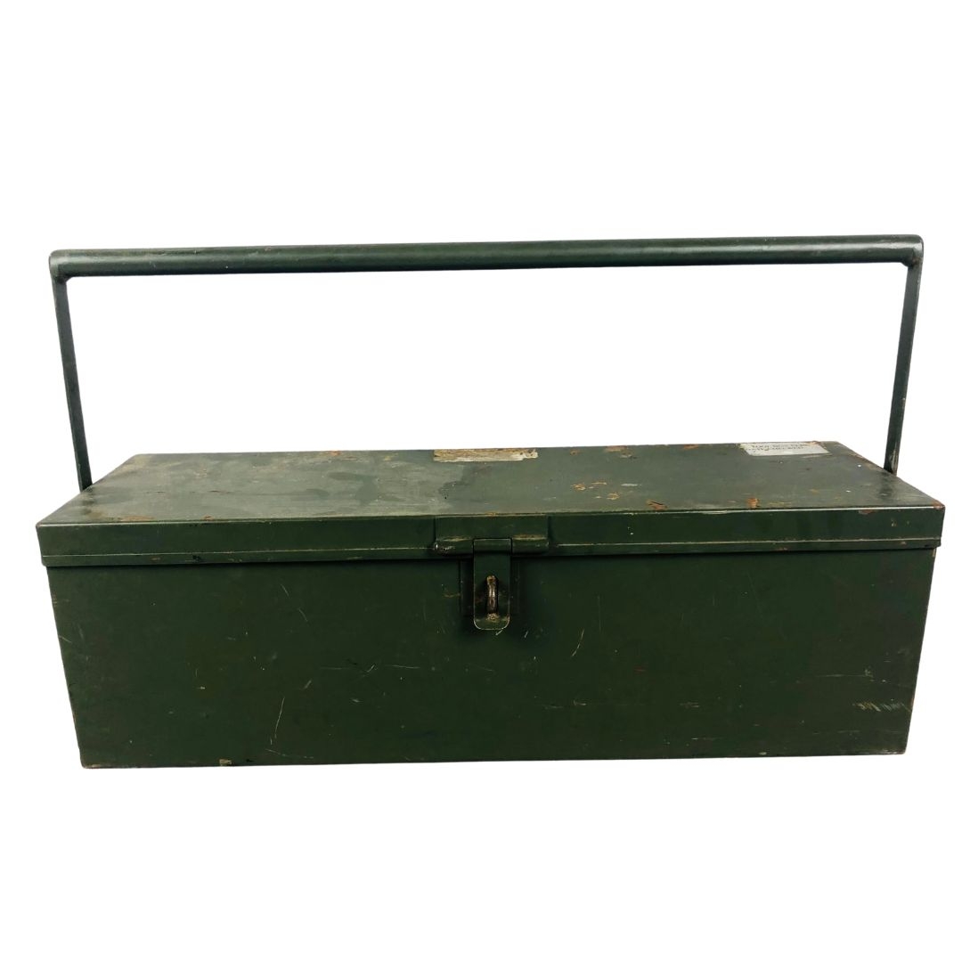 Vintage Military Metal Toolbox 