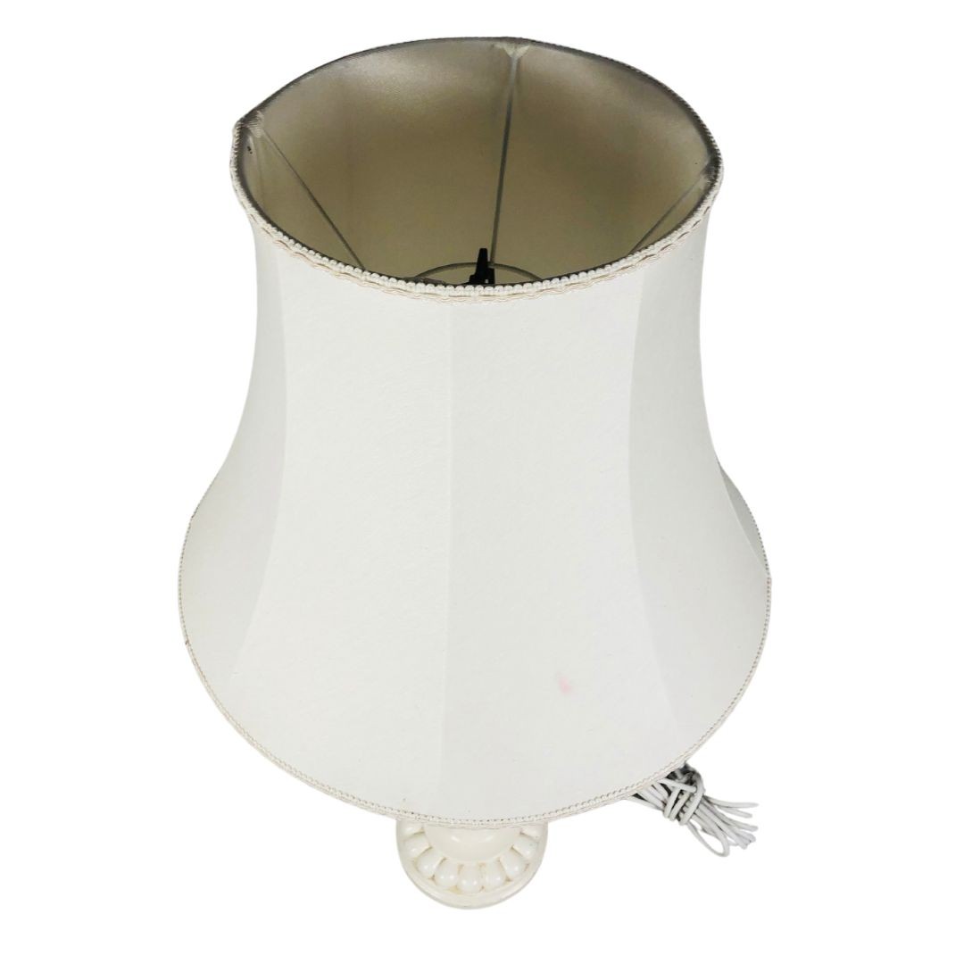 large Plaster Table Lamp with Shade height 60cm  - Image 2 of 6