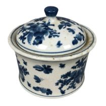 Chinese Blue & White Lidded Pot