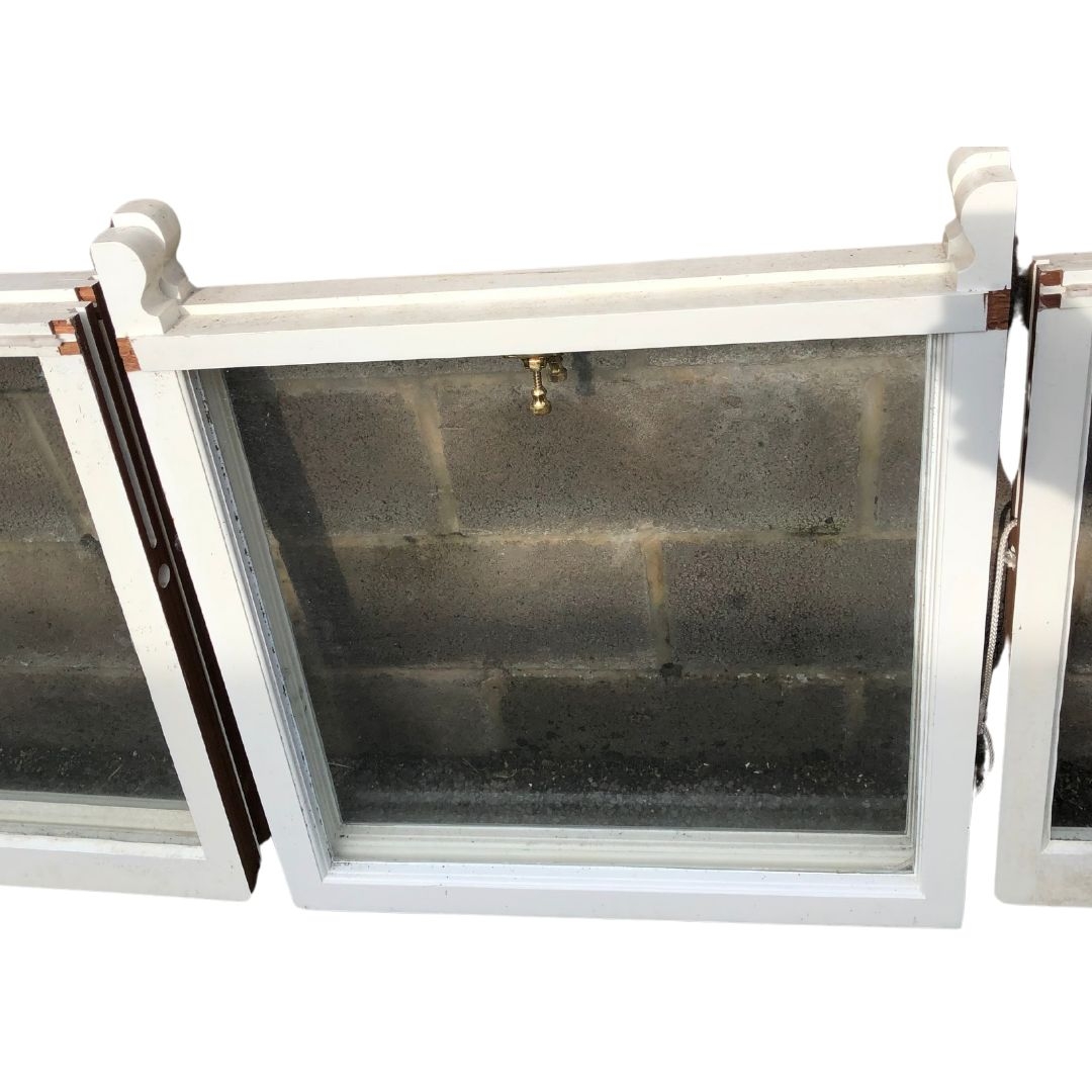 Glazed Wooden Frames for Three Sash Windows. 2 sets approx 78cms x 79 per frame 1 set approx 88cms x - Image 2 of 3