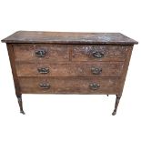 Oak Wood Chest of Drawers  80 x 106 x 45cms 