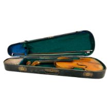 German Violin Circa 1900 Branded Vuillamme Paris on the back, no fittings 1 repair to table. Length