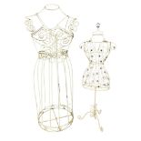 Two Contemporary Decorative Dress Mannequins Largest height 89cm 