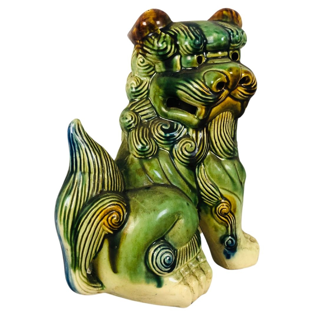 Pottery Chinese Foo Dog  30cms high  - Image 3 of 4