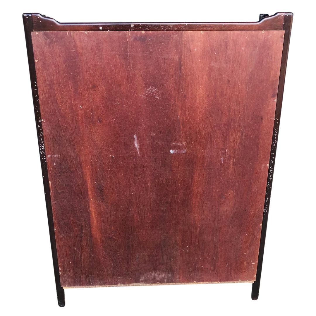 20th Century Mahogany Bookcase having Olivewood & Fruitwood Cartouche. Height 102cm x width 92cm x d - Image 3 of 3