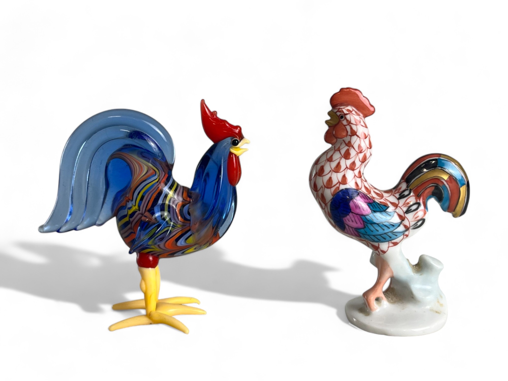 A collection of four porcelain & glass birds. Including Karl Ens, Goebels birds. Herend & Murano gla - Image 2 of 3
