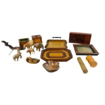 Collection of Wooden Treen Items