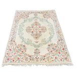 Very Large Wool Country House Room Size Rug. Thick pile in the Chinese Manner. Cream and Pastel Tone