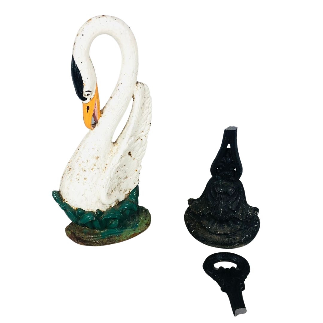 2 Cast Iron Door Stops 