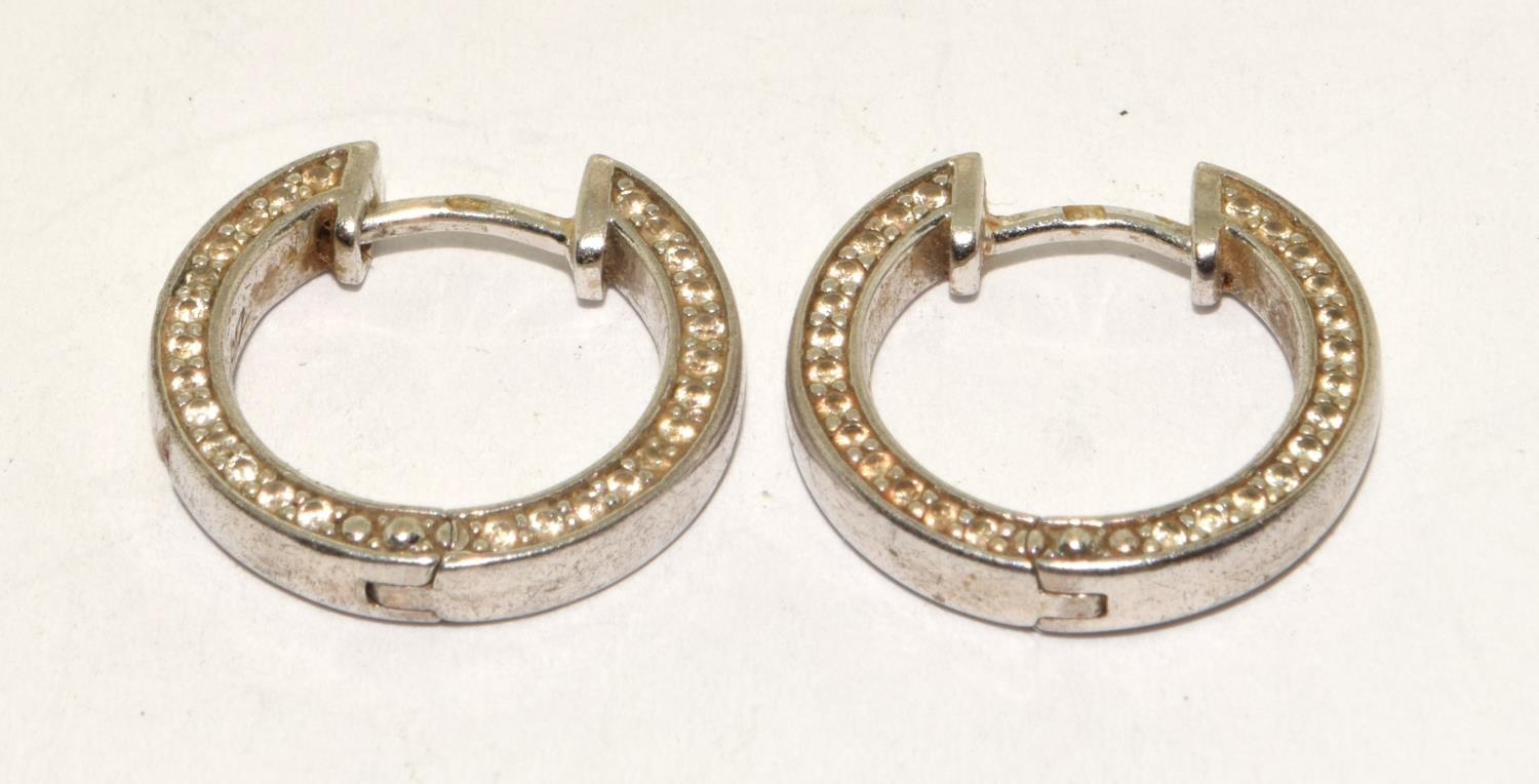 3 x 925 silver Pairs of earrings   - Image 3 of 4