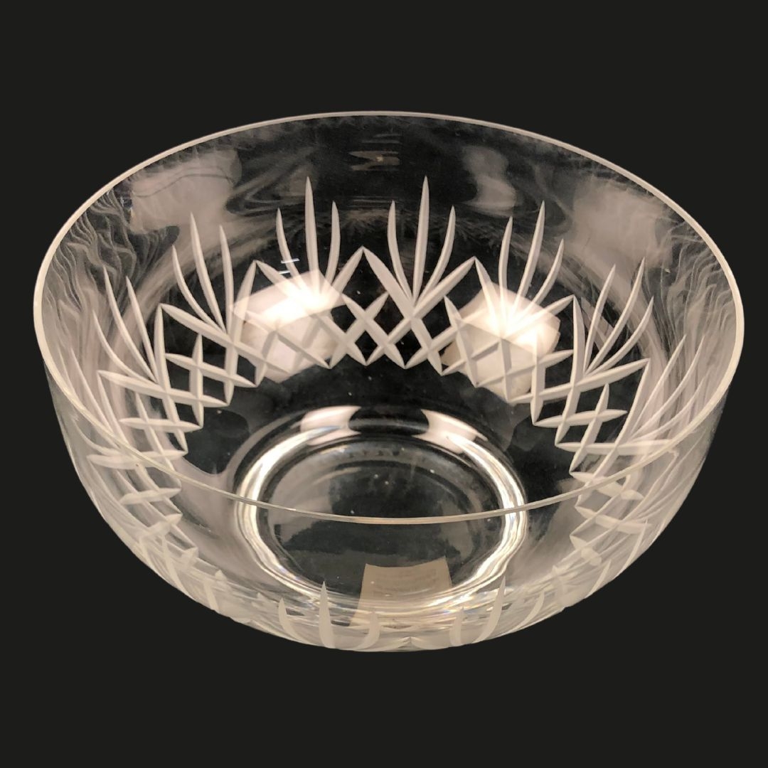 Large Dartington Crystal Glass Bowl 