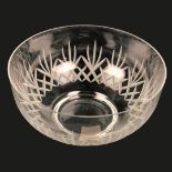 Large Dartington Crystal Glass Bowl 