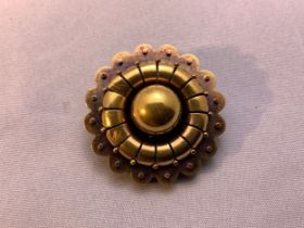 Unmarked Victorian Gold Mourning Brooch - 10.5g - Buyer to Satisfy Content Prior to Bidding