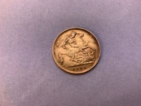 1905 Gold Half Sovereign