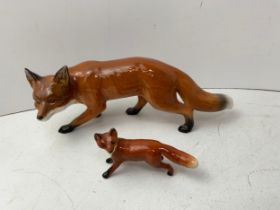 Beswick Fox and Cub