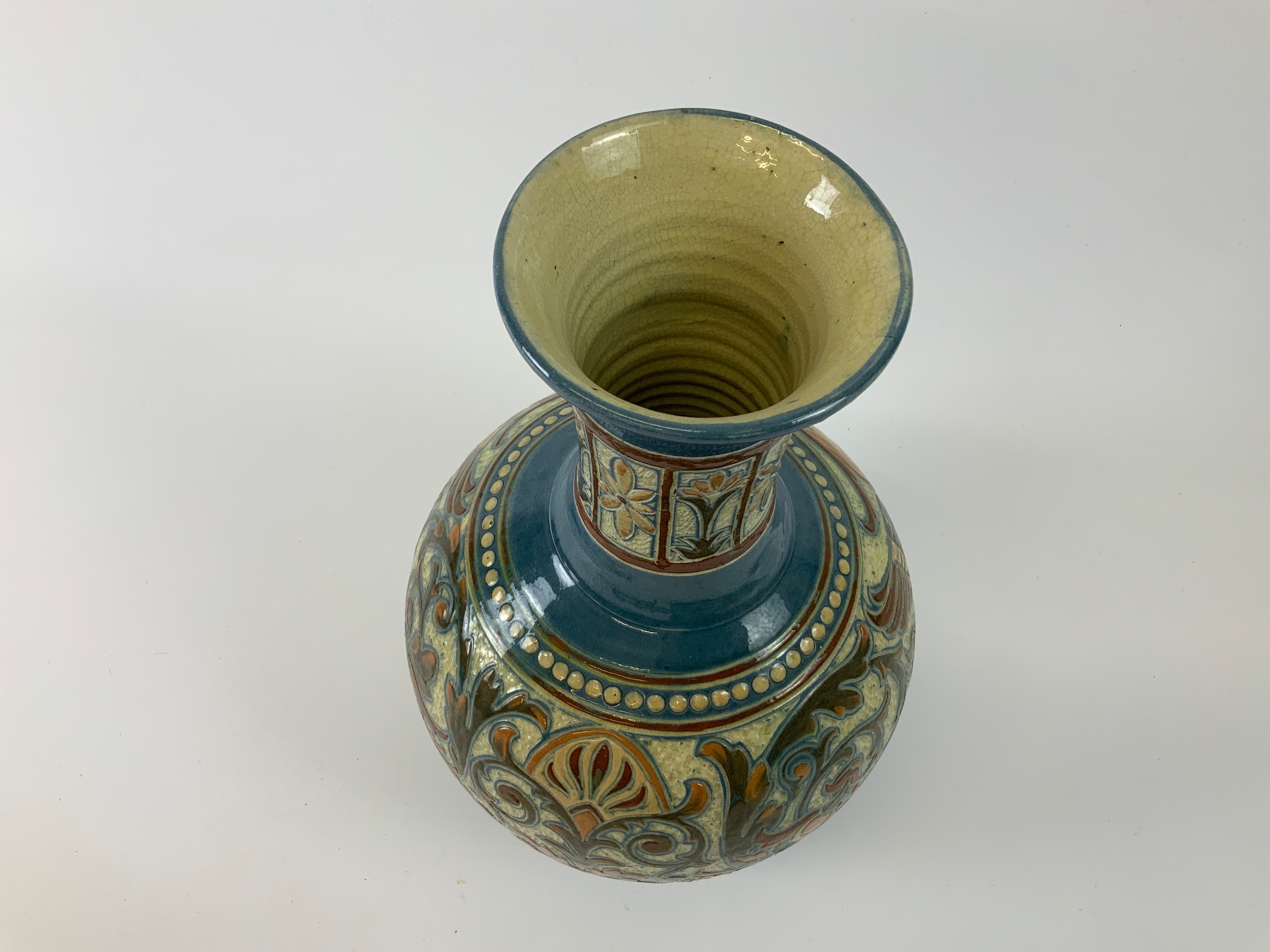 Barnstaple Art Pottery - C H Brannam, William Baron Vase - 1885 - 40cm High - Image 2 of 3