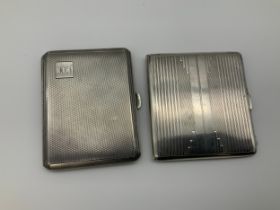 Silver Cigarette Cases - Total Weight 167g