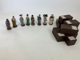 Hand Painted Chinese Lead Figures