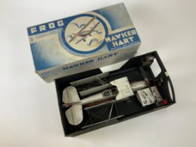 Frog Deluxe Model Hawker Hart Land Going Day Bomber Plane, Mark II - Lines Brothers Ltd, Tri-ang