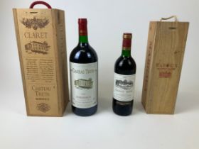 Magnum of Chateau Tretis Bordeaux and Bottle of Claret Wine