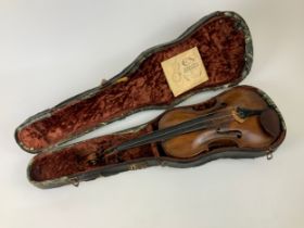 Cased Violin with Paper Label - Alexander Galianus