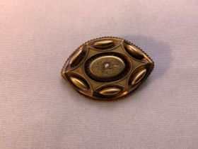 Unmarked Victorian Gold Brooch - 6.1g - Buyer to Satisfy Content Prior to Bidding